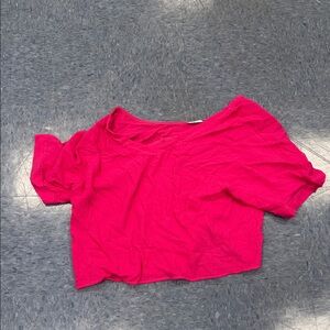 Vibrant Pink Off-Shoulder Crop Top